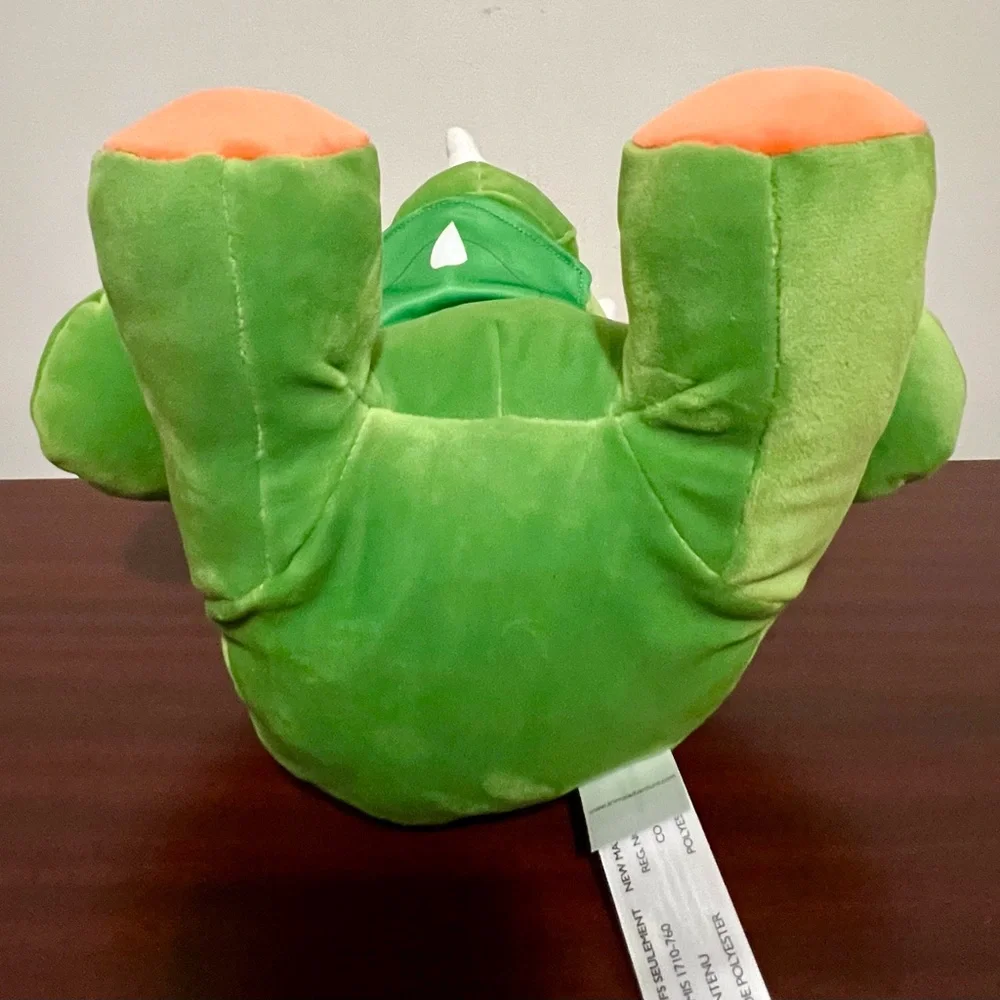WelloBeez Mask Mate Triceratops Dinosaur Green Antimicrobial Washable Plush NEW